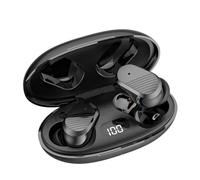 LUCKKY Earbuds Wireless Bluetooth Noise Canceling 2026 Edition for Sleeping, IPX8 Waterproof Ear Buds with LED Display Long Battery Life, Stereo Sound Wireless Headphones for Sports, Gym (Black)