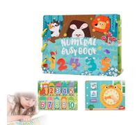 LUCKKY Educational Kids Activitybundle, Toddler Busy Book Preschool Learning Activities, Number Letter Tracing Books for Kids, Montessori Educational Toys, Autism Sensory Travel Toys for Toddlers (B)