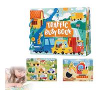 LUCKKY Educational Kids Activitybundle, Toddler Busy Book Preschool Learning Activities, Number Letter Tracing Books for Kids, Montessori Educational Toys, Autism Sensory Travel Toys for Toddlers (D)