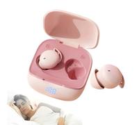 LUCKKY Hearing Bluetooth Aids Sleep Earbuds Bluetooth headset, Invisible Sleep Earbuds for Side Sleepers, Mini Noise Blocking Sleeps Earphones, In-Ear Bluetooth 5.4 Wireless Sports Earphones (Pink)