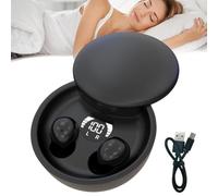 LUCKKY Listenings Digital Mini Headphones, Mini Invisible Headphones Bluetooth 5.4, True Wireless In-Ear Earphones, Noise Cancelling, Sleep Earbuds for Side Sleepers with Noise Cancelling (Black)