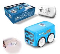 LUCKKY Magic Follows Line Car, Magic Mini Rc Bus, Inductive Mini Interactive Cars Follows The Line, Smart Radio Control Check with Mi ni Cars, Educational Vehicle Toy for Boys & Girls (Blue)