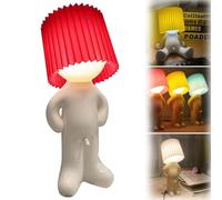 LUCKKY Modest Mike Naughty Night Lamp, Modest Mike Lamp, Shy Boy Night Light, Shy Boy Table Lamp, A Little Shy Man Creative Lamp, Creative Night Light, OMG That Wiener Switch (Red-A)