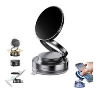 LUCKKY Vipbugo Phone Holder, Vipbugo Phone Mount, Vipbu Phones Mounts, 360° Adjustable Vacuum Magnetic Phone Holder, Foldable Portable Car Phone Stand for Cars, Gyms, Mirror, Smooth Surface (Black)