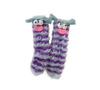 LUCKKY Warm Cozy Fluffy Cartoon Monster Socks, Funny Cute Fuzzy Slipper Socks, Women Non Slip Fluffy Socks, 3D Cute Cartoon Winter Warm Slipper Socks for Women Girls (D)