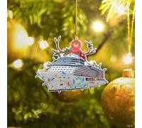 Luckluccy Custom Cruise Christmas Ornament,Personalized Gift for Cruise Lover, Wooden Ornament for Christmas Tree,Home Decor
