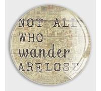luckluccy Fridge Magnets Strong Magnets Not All Who Wander Are Lost Locker Magnets Vintage Map Words Letters Magnets for Locker Whiteboard School Office Kitchen Classroom Decor