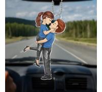 Luckluccy I Found My Missing Piece Personalized Car Hanging Ornament,Couple Gifts for Husband Wife,Romantic Wedding Gifts for Couples 2025,Anniversary Birthday Gifts for Her Him,Car Decorations