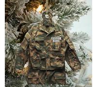 Luckluccy Military Soldier Christmas Ornaments,Military Soldier Uniform Ornament Personalized Christmas Ornaments for Tree Decorations,Custom Name Job Keepsake Gifts for Men Women