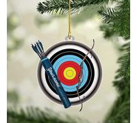 Luckluccy Personalized Archery Ornament 2025,Bow and Arrow,Hunter,Hunting Gift,Archer Christmas Decoration,Target,Team Gifts