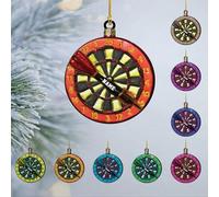 Luckluccy Personalized Dart Board Ornament,Custom for Players,Keepsake Sports Ornament (style 7)