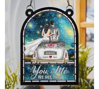 Luckluccy You & Me We Got This,Custom Couple Hanging Ornament,Anniversary Birthday Gifts for Wife Husband,Wedding Gifts for Couples,Romantic Gifts for Her Him,Housewarming Couples Gifts