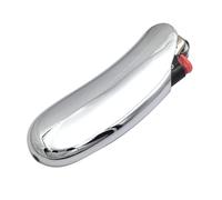 Lucklybestseller Heavy Curved Lighter Case Cover Holder Sleeve Pouches Metal Ergonomic Design for BIC Full Size Lighter J6