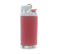 Lucklybestseller Metal Leather Lighter Case Cover Holder for Bic Mini Lighter J5