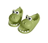 LUCKME Dinosaur Sliders for Women and Men, Cute Super Soft Cloud Sliders Non-Slip Open Toe Hello Slippers Massage Chunky Summer Novelty Dinosaur Slide Sandals Adult Beach Pool Shoes UK