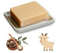 Lucknel Handmade Natural Soaps - Single Piece (1 Piece - Goat Milk Soap with Shea Butter)