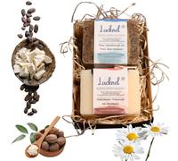 Lucknel Handmade Natural Soaps - Single Piece (2 Pieces - For Oily Skin - Chamomile & Dead Sea Mud + Coconut & Cocoa Butter)