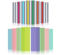 LUCKNIGHT 16 PCS Colored Dyslexia Overlays, Dyslexia Aids, Overlays for Reading Dyslexia, Two Sizes Reading Ruler Available to Accommodate Reading Difficulties and Alleviate Visual Strain