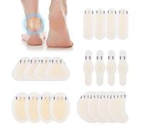 LUCKNIGHT 20 Pcs Blister Plasters for Feet, 5 Sizes Hydrocolloid Dressings, Blister Bandages Adhesive Invisible for Heels, Forefoot, Toes & Foot, Waterproofing for Prevention and Rehabilitation
