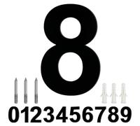 LUCKNIGHT House Numbers, Large Metal House Numbers, Floating Door Number, Made of Solid Stainless Steel, Flush Mount, for Outside Address Number Sign, 8 Inch (20.3 cm), Door Number 8