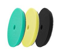 LUCKUT 3pcs 5 inch Polishing Pads, 5'' Orbital Buffer Pads Hook and Loop Buffing Pads, Foam Polish Pad for Compounding, Polishing and Waxing, for 5'' Backing Plate