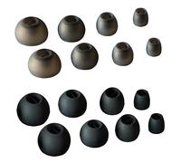 Luckvan 8 Pairs Replacement Ear Tips for Sennheiser Earbuds, Silicone, Black