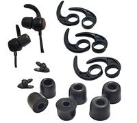 Luckvan Memory Foam Ear Tips for Beats Flex & X - 4.6mm-6.0mm Nozzle Silicone Ear Hooks & Wing Tips for JayBird X4 & X3