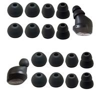Luckvan Silicone Ear Tips, 6 Pairs Compatible with B&O Beoplay EQ/E8 3.0, Soft Material, Sound Isolating Design, Black