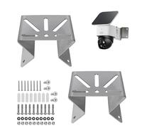 Luckwaii Metal Corner Mount for Eufy Solocam S340,2Pcs Stainles Steel Holder Wide Angle Bracket View Range 270° on Both Sides of Exterior Wall Corner Bracket for PTZ CCTV Surveillance Camera Adapter