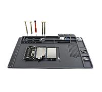 Luckwaii Soldering Mat 500°C Silicone Work Mat Heat Resistant 45x30cm Anti Static Magnetic Electronics Repair Pad with Scale Ruler and Screw Position for Electronic Soldering Phone Laptop Watch Repair