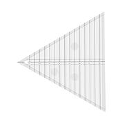 Luckxing 60 Degree Equilateral Triangle Quilting Ruler,Grids 60-degree Equilateral Triangle Quilting Ruler Template, Transparency Sewing Patchwork Ruler