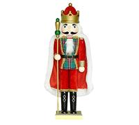 Luckxing Christmas Nutcracker Figures with Cape Nutcracker Figures Nutcracker Soldiers, 50 cm Traditional Christmas Nutcracker Figures Decoration for Home Christmas Decoration