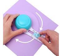 Luckxing Craft Cutter - Adjustable Circular Paper Cutter,Compass Cutter for Cutting Circles for Picture, Cardboard, Cardstock for Children, Paper-cut Lovers, and Adults