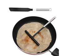 Luckxing Crepe Distributor and Spatula Set, Crepe Distributor Set, Non-Stick Spatula Set for Crepes, Metal Baking Tools, Portable Pancake Cooking Utensils for Bakery, Kitchen, Pancake Stand