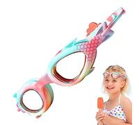 Luckxing Cute Swimming Goggles,Funny Toddler Anti-Fog Swim Eyewear - Funny Toddler Mermaid Swim Goggles for Kids and Toddler