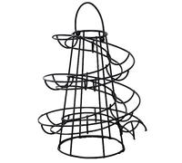 Luckxing Egg Dispenser Egg Holder, Egg Helter Skeleton Made of Metal, Egg Storage with 360 Degree Rotation, Egg Spiral Design, Egg Container for Kitchen Worktop