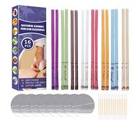 Luckxing Natural Ear Wax Removal Candles Earwax Candle | Beeswax Ear Candles Ear Wax Removal Candle Relieve Stress - Ear Wax Removal Candles for Ear Cleaning for Adults Children Elderly