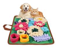 Luckxing Snuffle Mat | Folding Non-Slip Base Dispenser Foraging,Dog Sniff Mat - for Licking Training Feeding Sniffing Digging Exercise Indoor Enrichment