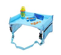 Luckxing Toddler Travel Tray - Children Kids Lap Desk for Drawing Snacks,Roadtrip Essentials Toddler Desk Organizer for Carseat, High Chairs, Childrens Chairs