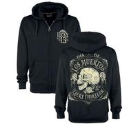 Lucky 13 Dead Skull Hooded zip black S