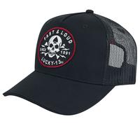 Lucky 13 Fast and Loud Trucker Cap Unisex Cap Black, 100% Cotton,
