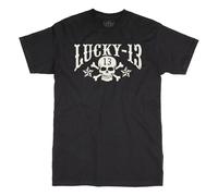 Lucky 13 Skull Stars Black Size 3XL