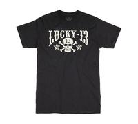 Lucky 13 Skull Stars Black Size XL
