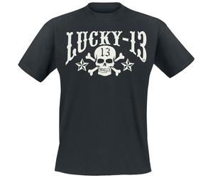 Lucky 13 Skull Stars T-Shirt black 3XL