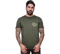 Lucky 13 T-Shirt Vintage Iron Tee Retro Green