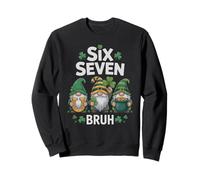 Lucky 67 St Patrick Gnomes Humor Gen Alpha Z Bruh Six Seven Sweatshirt