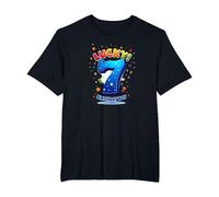 Lucky 7 Birthday Boy Festive Celebration for Kids T-Shirt, Men's Big and Tall, Black, 3X Tall