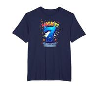 Lucky 7 Birthday Boy Festive Celebration for Kids T-Shirt, Men's Big and Tall, Navy, 5X Tall