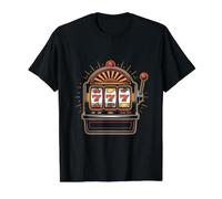 Lucky 777 Slot Machine Jackpot Classic Value Graphic T-Shirt, Men, Black, S