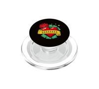 Lucky 88888888 Tattoo heart design with Chinese symbolism PopSockets PopGrip for MagSafe